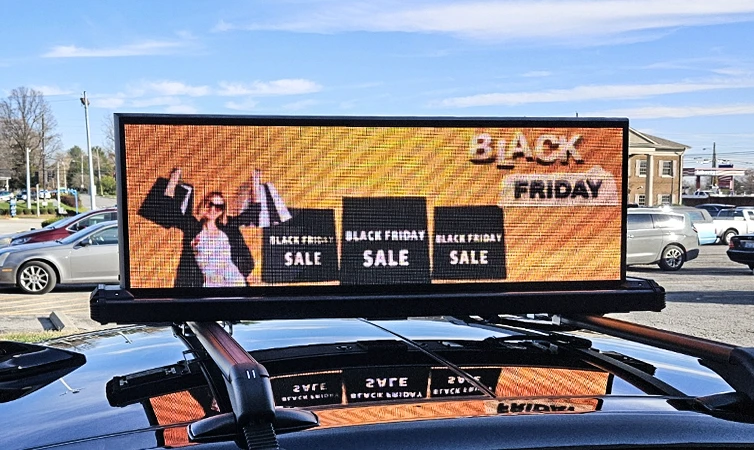 Taxi-top mobile LED sign