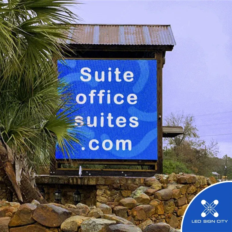 Self-storage LED monument